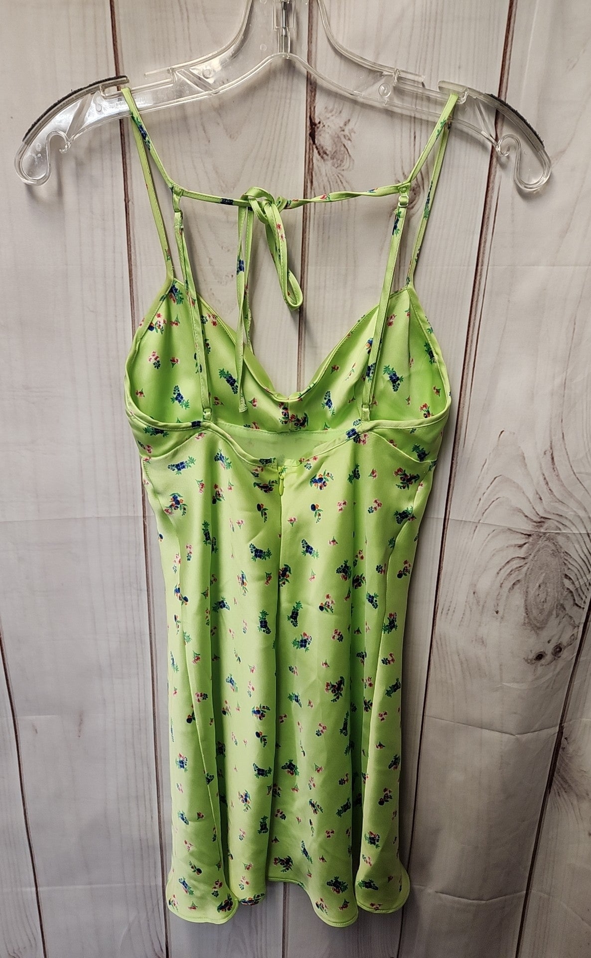 Zara Women's Size XS Green Floral Dress