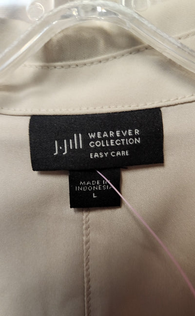 J Jill Wearever Collection Women's Size L Beige Vest