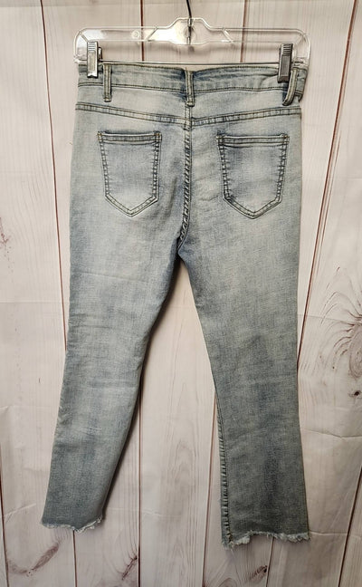 Girl's Size 16 Blue Floral Jeans
