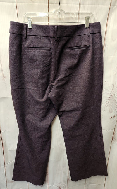 Loft Women's Size 16 Purple Pants Juile Trousers
