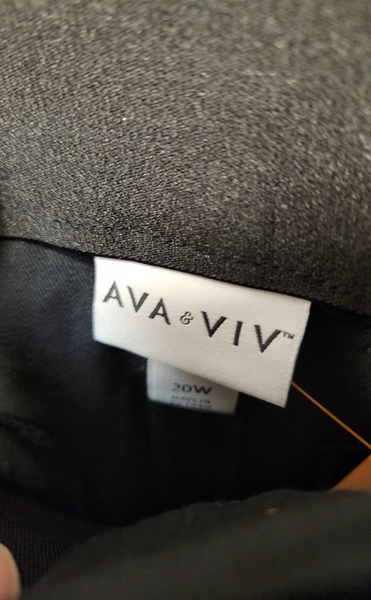 Ava & Viv Women's Size 20 Black Pants