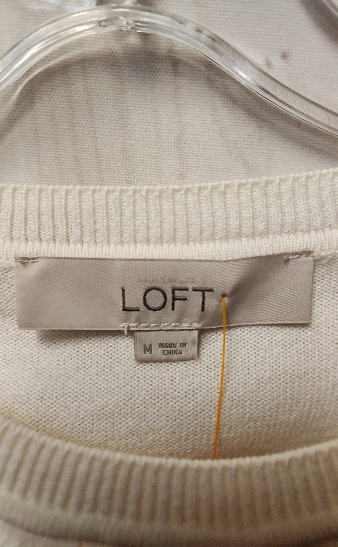 Loft Women's Size M White Sweater