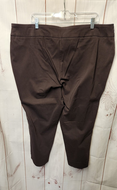 JM Collection Women's Size 22 Petite Brown Pants