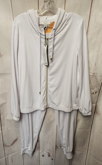 Cable & Gauge Women's Size L White Pants Set