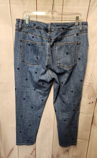 Talbots Women's Size 12 Everyday Relaxed Blue Jeans