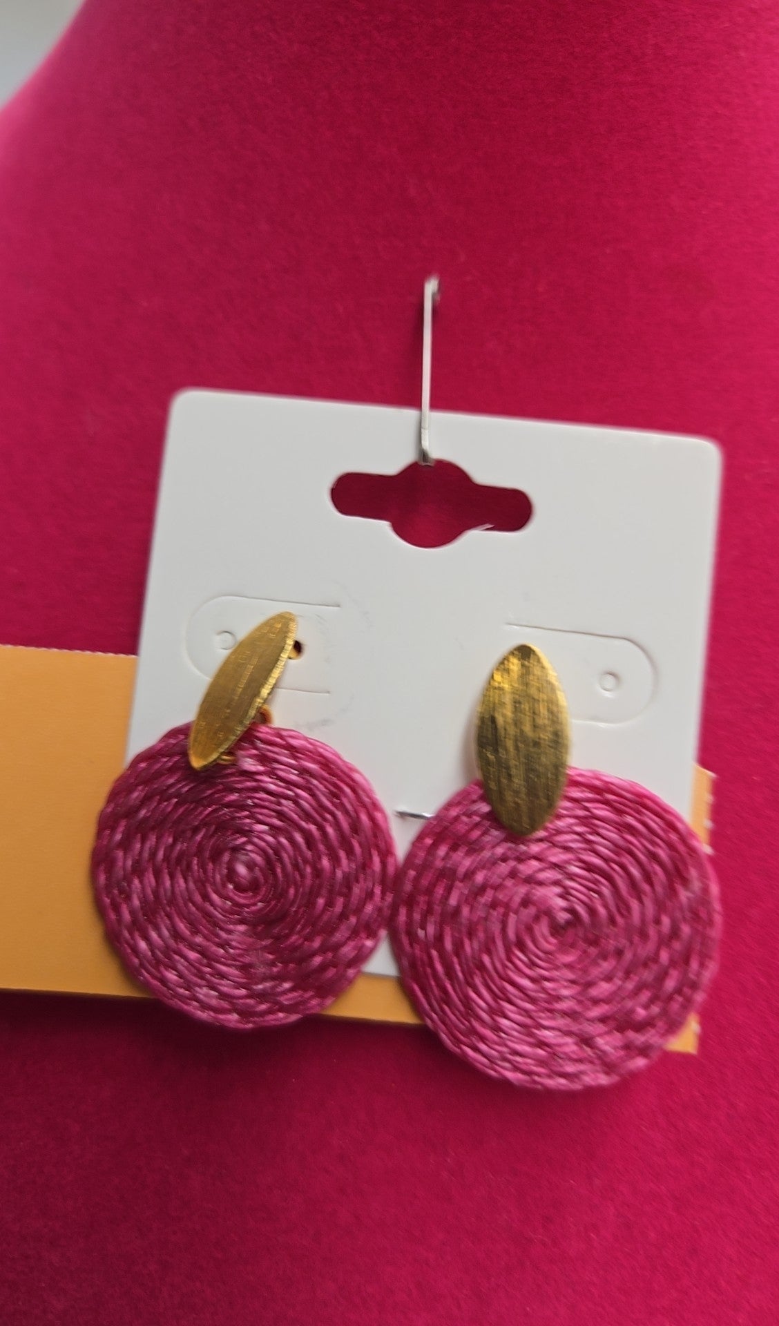 Pink Stud Earrings
