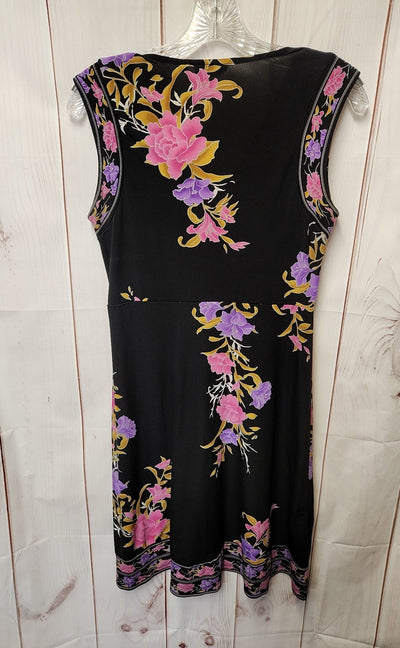 Apt 9 Women's Size S Black Floral Dress