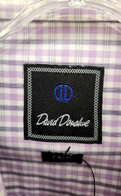David Donahue Men's Size L Purple Shirt
