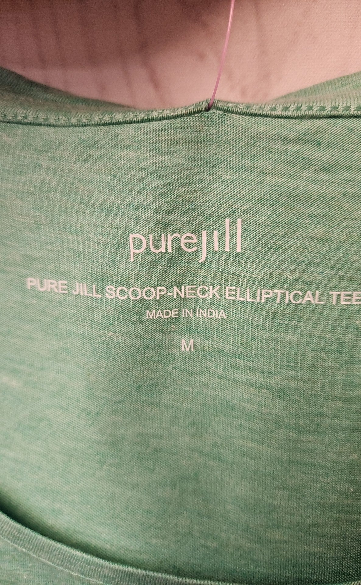 Pure Jill Women's Size M Green Short Sleeve Top