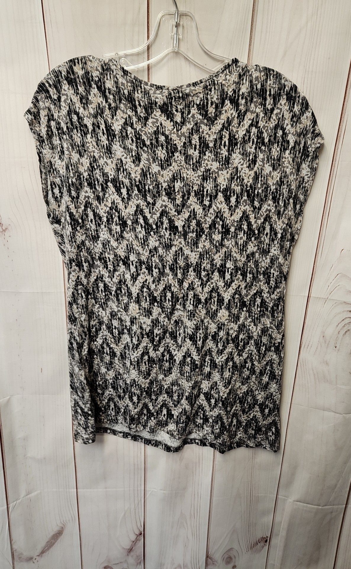 Daisy Fuentes Women's Size L Gray Short Sleeve Top