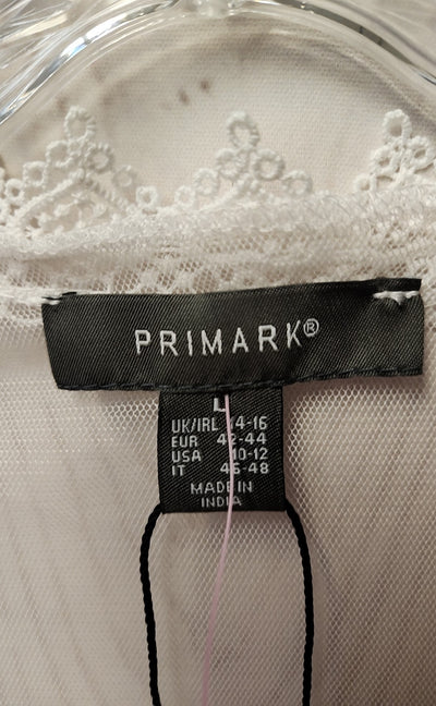 Primark Women's Size L White Cover-Up