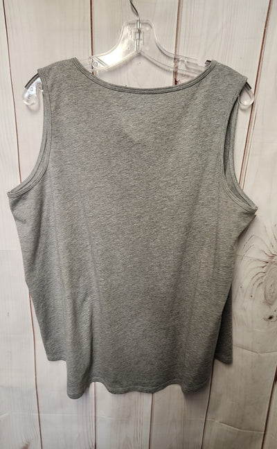 Life Is Good Women's Size XXL Gray Sleeveless Top