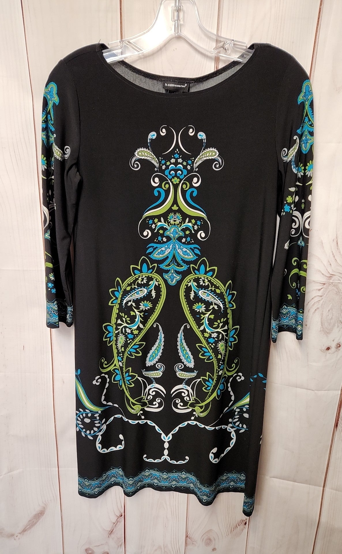 b. calm by London Times Women's Size 6 Black Dress