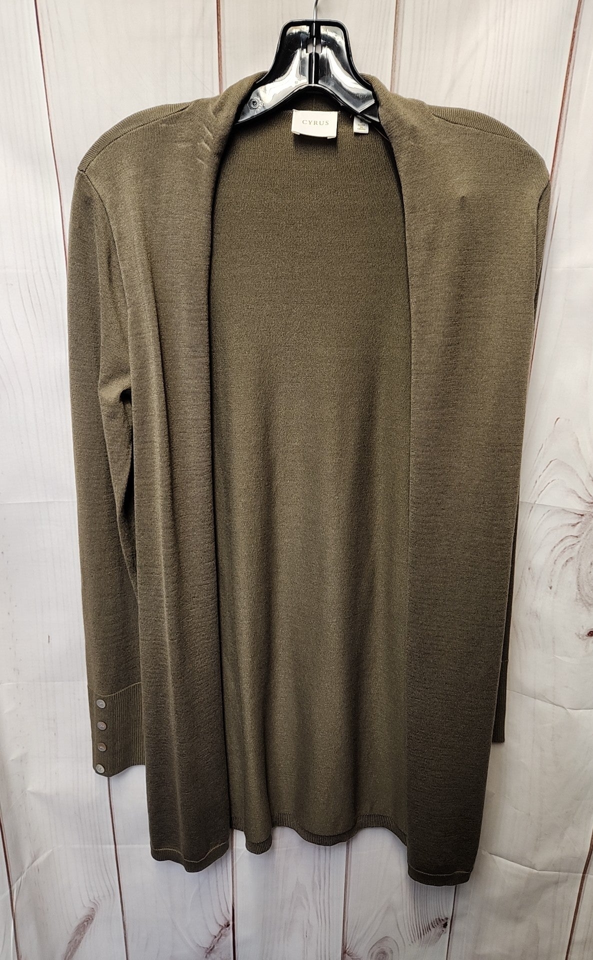 Cyrus Women's Size S Olive Green Cardigan