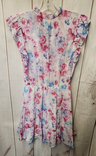 BB Dakota Women's Size XS White Floral Dress