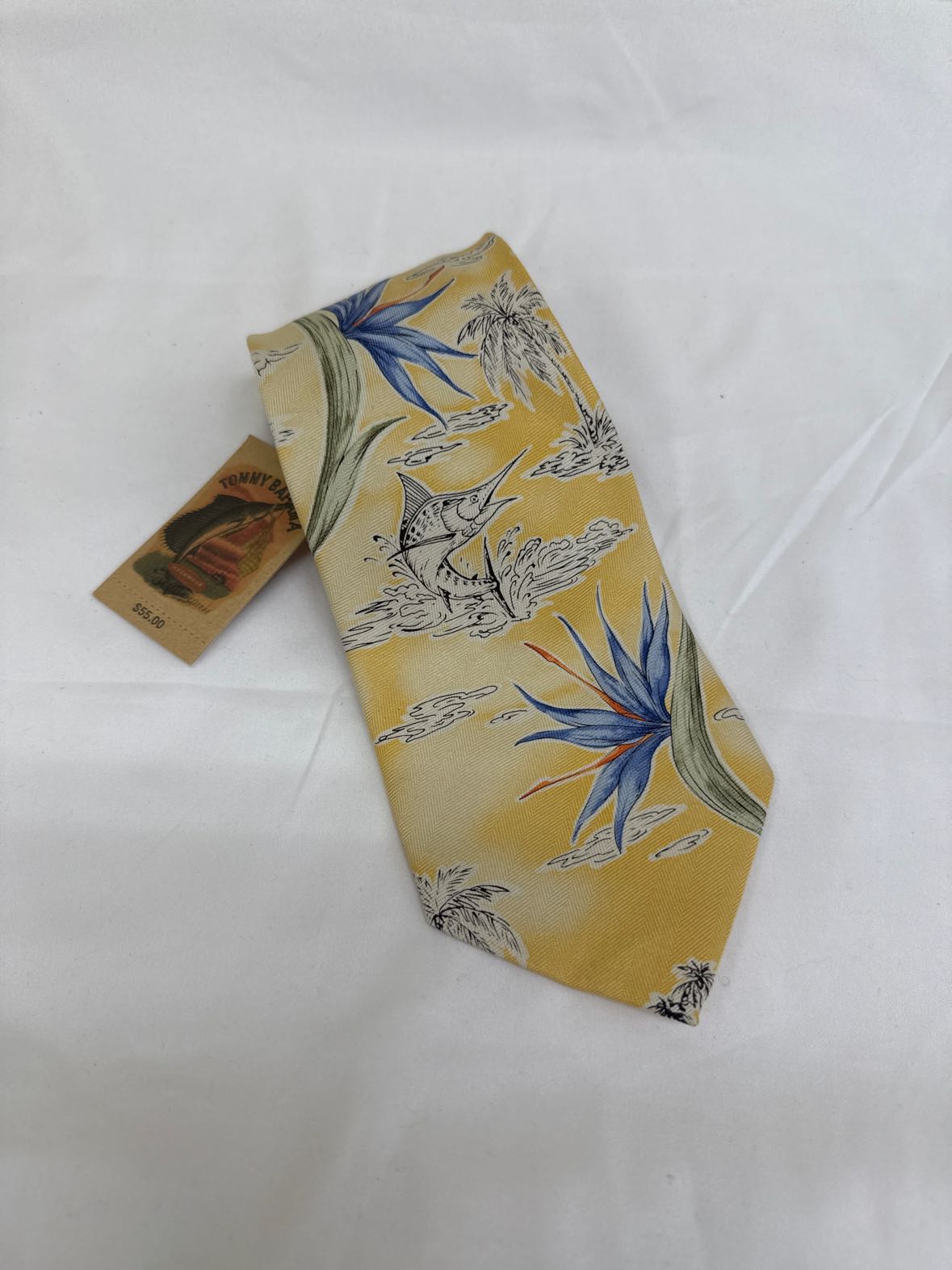 NWT Tommy Bahama Yellow Necktie