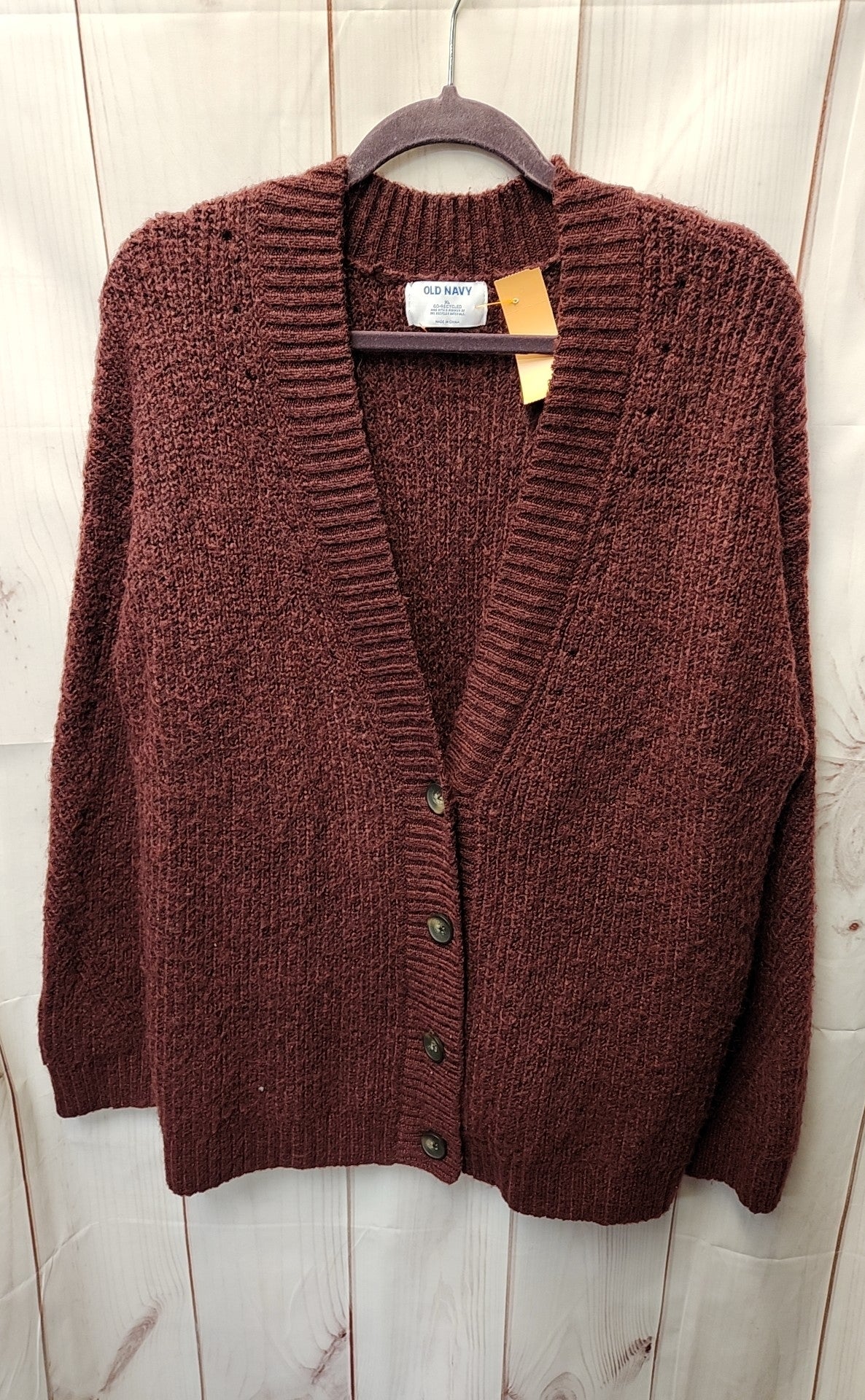 Old Navy Women's Size XL Maroon Cardigan