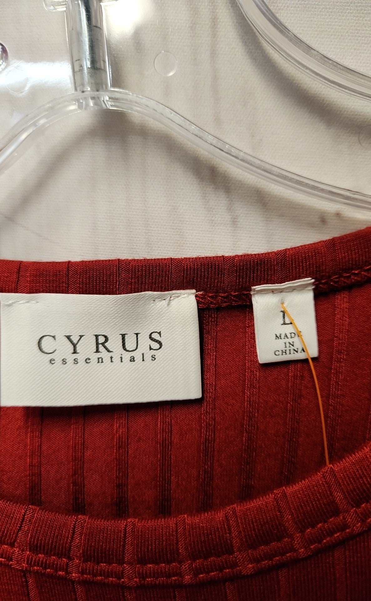 Cyrus Women's Size L Red Long Sleeve Top