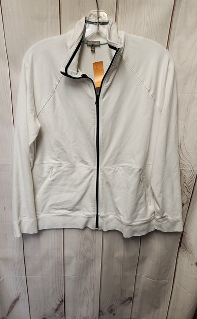 Talbots Women's Size L Petite White Jacket