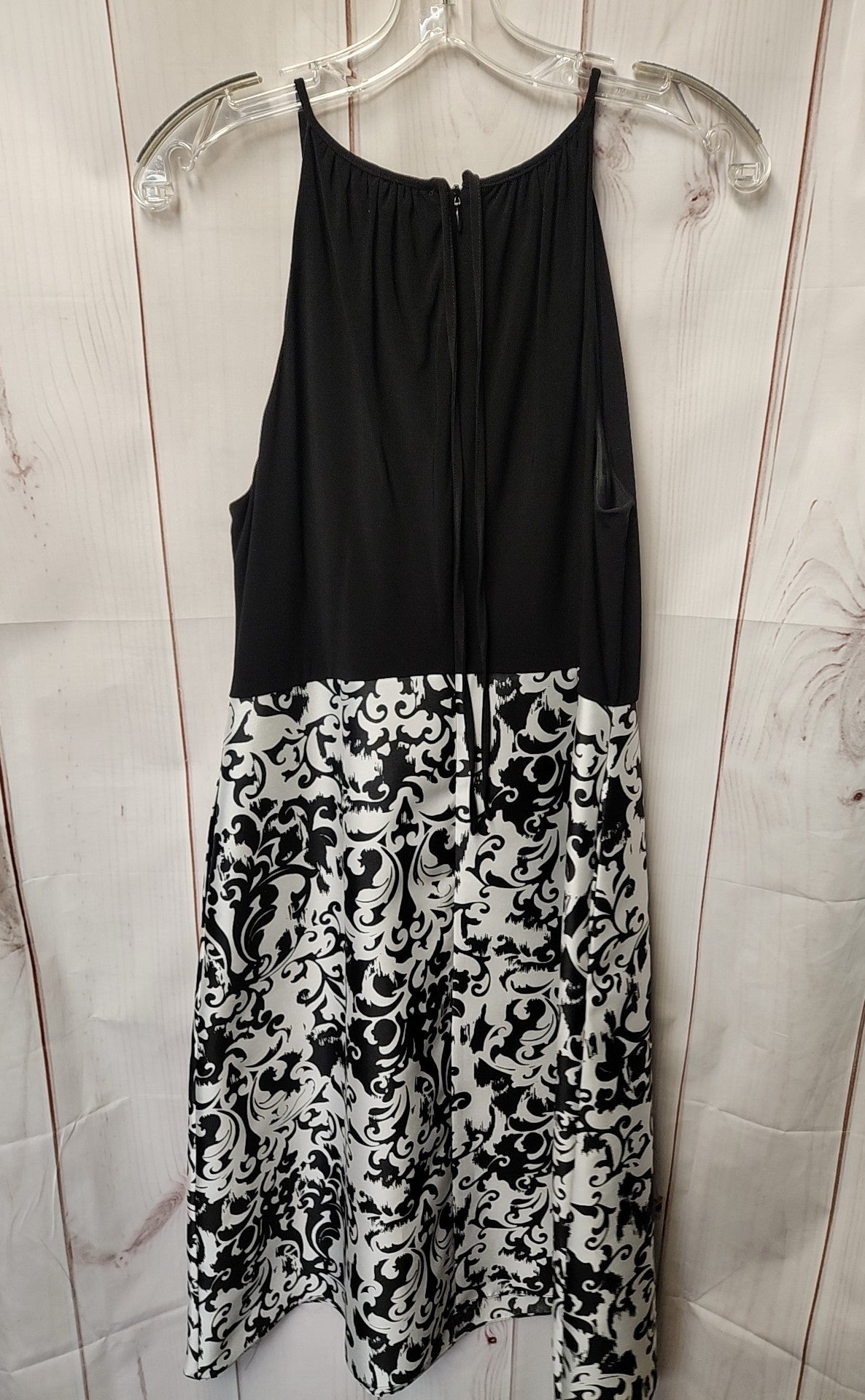 Adrianna Papell Women's Size 10 White & Black Dress
