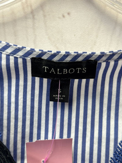 Talbots Women's Size S Blue 3/4 Sleeve Top