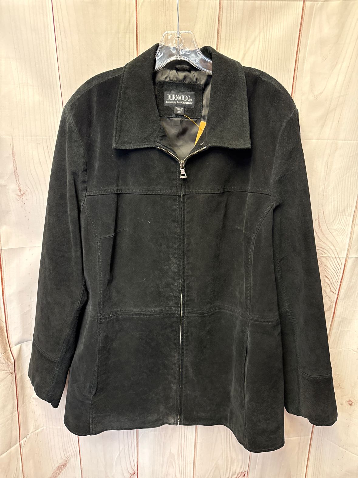 Bernardo Women's Size 2X Black Leather Jacket