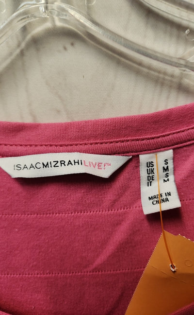 Isaac Mizrahi Live Women's Size S Pink Short Sleeve Top