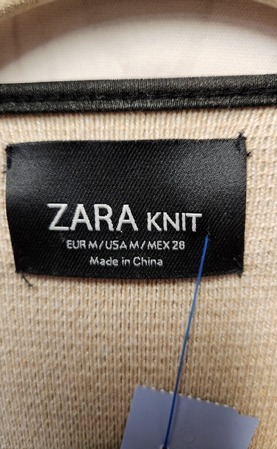 Zara Women's Size M Beige Cardigan