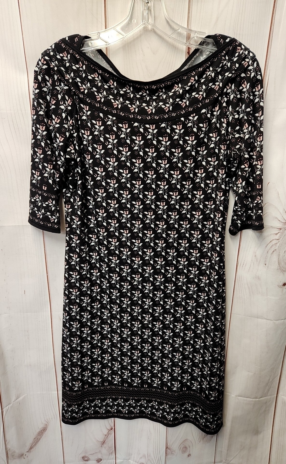 Max Studio Women's Size M Black Floral Dress