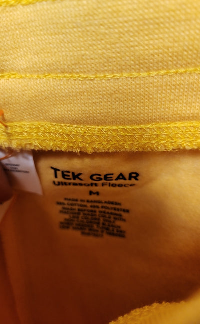NWT Tek Gear Men's Size M Yellow Sweatpants Jogger