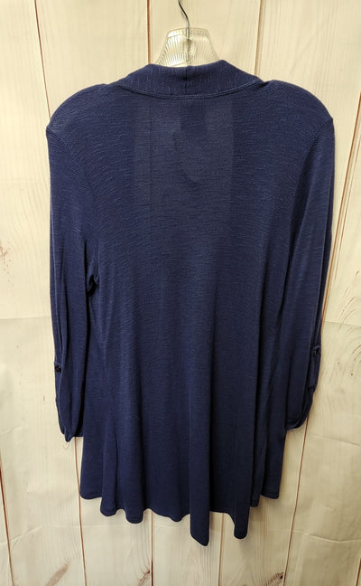 Bobeau Women's Size M Blue Cardigan