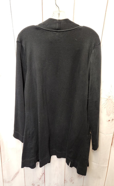 Isaac Mizrahi Live Women's Size XL Black Cardigan