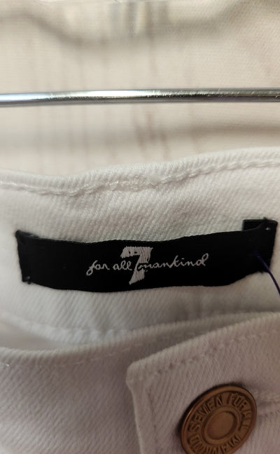 NWT 7 For All Mankind Women's Size 31 (11-12) White Shorts