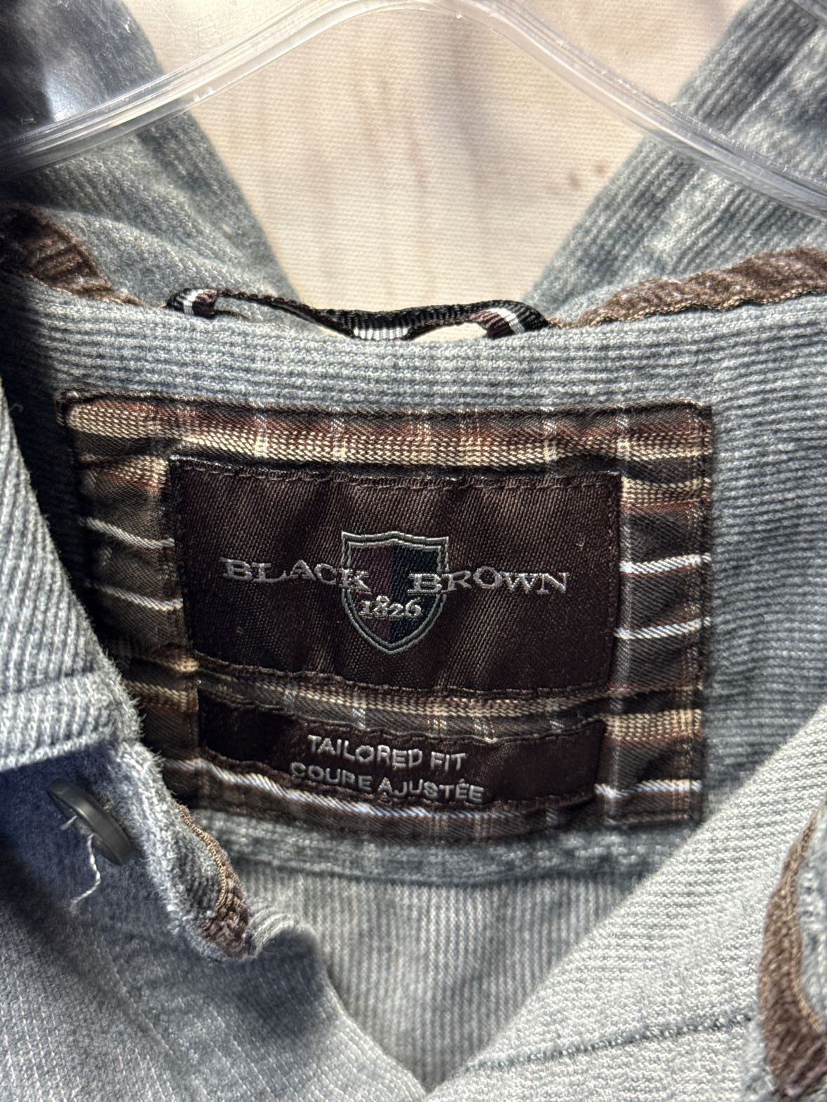 Black Brown Men's Size XXL Gray Shirt