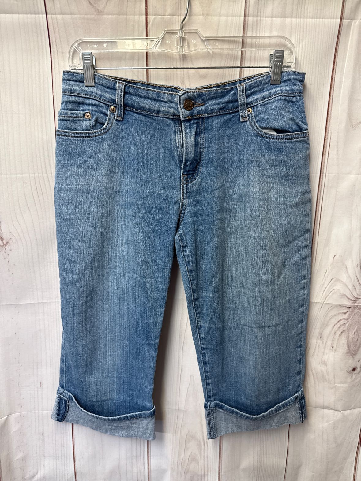Levis Women's Size 8 Petite Blue Capris