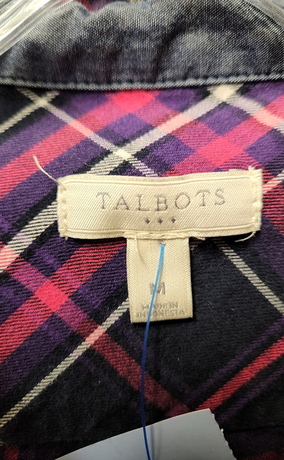 Talbots Women's Size M Purple Long Sleeve Top