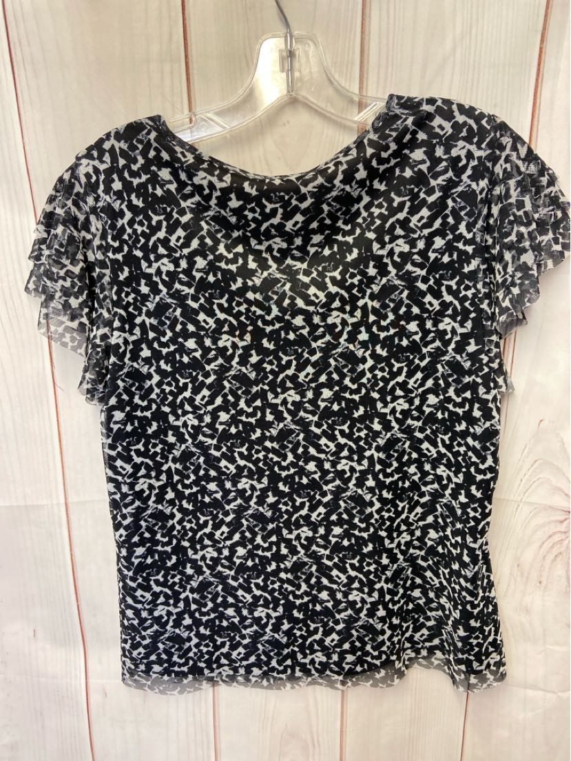 Vince Camuto Women's Size M Black Short Sleeve Top