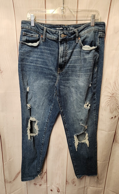 Old Navy Women's Size 32 (13-14) Blue Jeans High Rise O.G. Straight