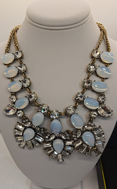 NIB Baublebar Blue Rhinestone Necklace