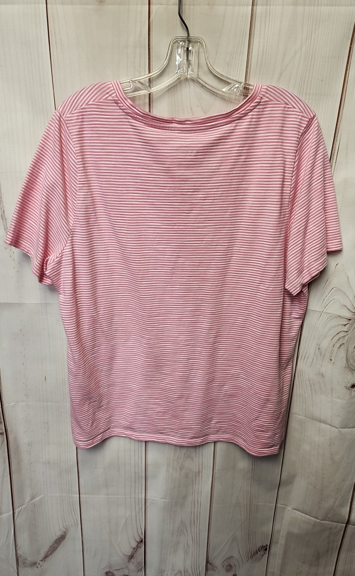 Talbots Women's Size 2X Pink Short Sleeve Top