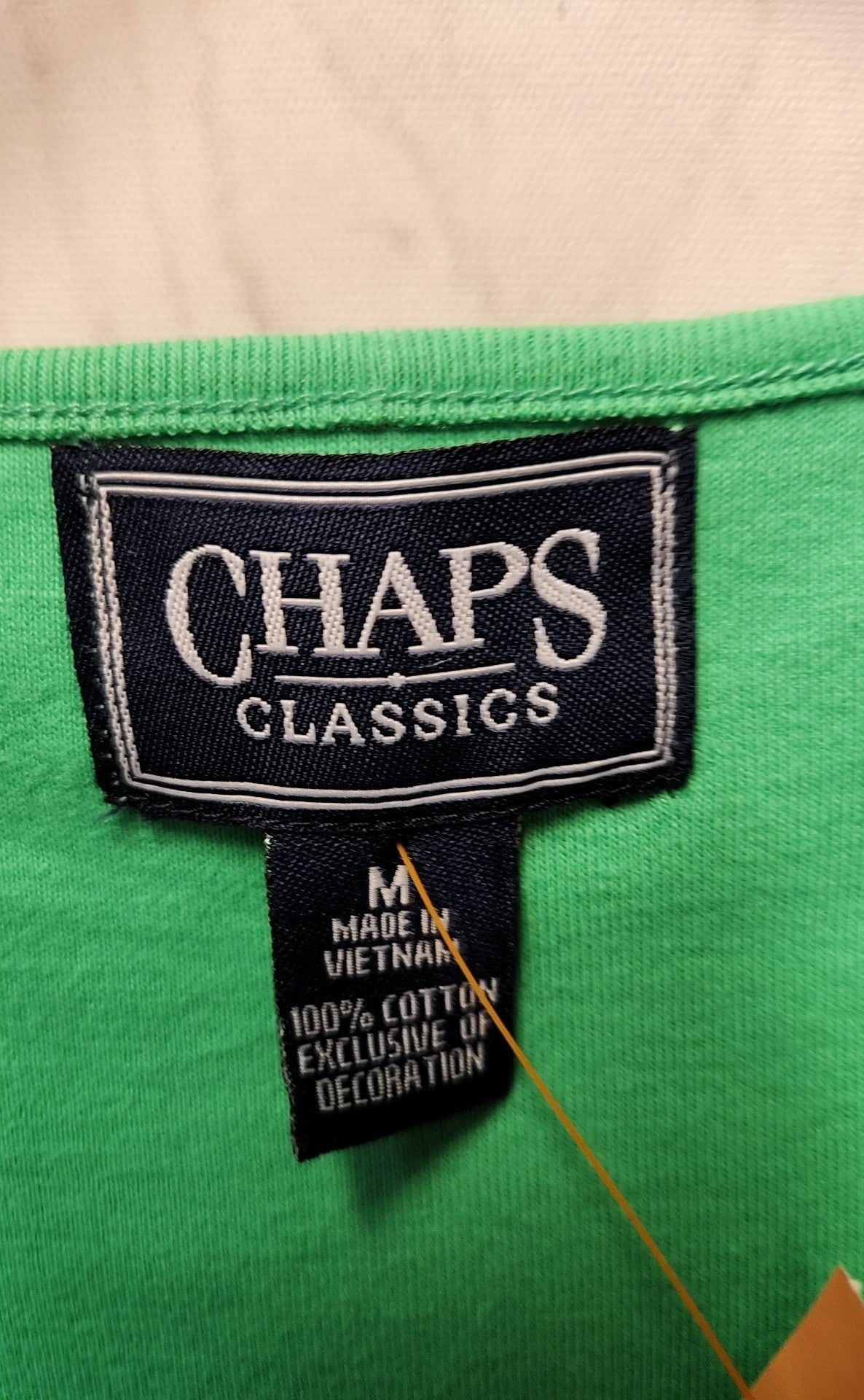Chaps Women's Size M Green Sleeveless Top