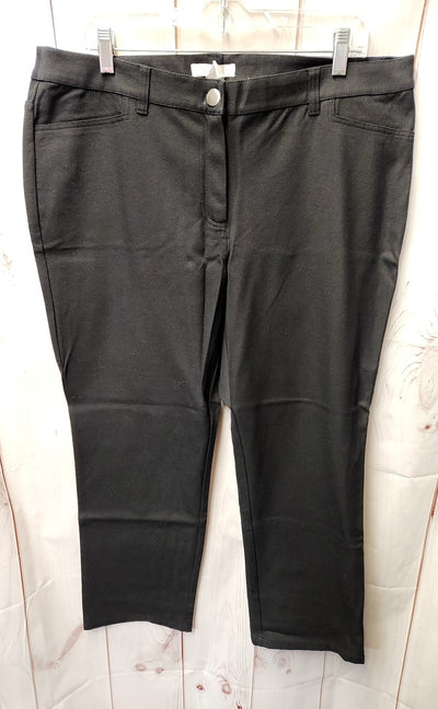 Chico's Women's Size 3 = US 16 Black Pants