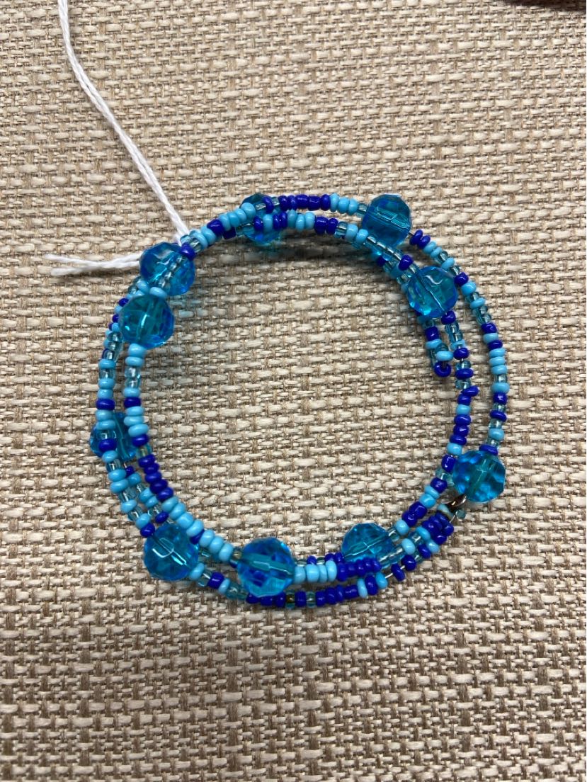 Blue Beaded Bracelet