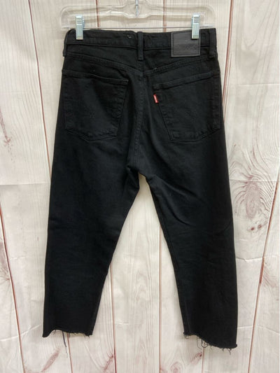 Levis Women's Size 26 (1-2) Black Jeans Wedgie Straight