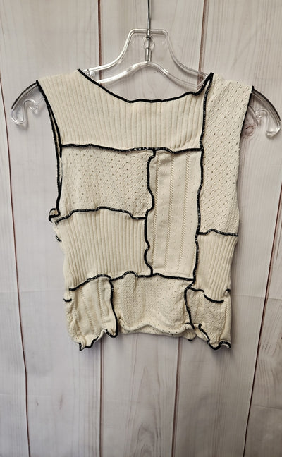 Gilded Intent Women's Size L White Sleeveless Top