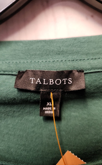Talbots Women's Size XL Green Long Sleeve Top