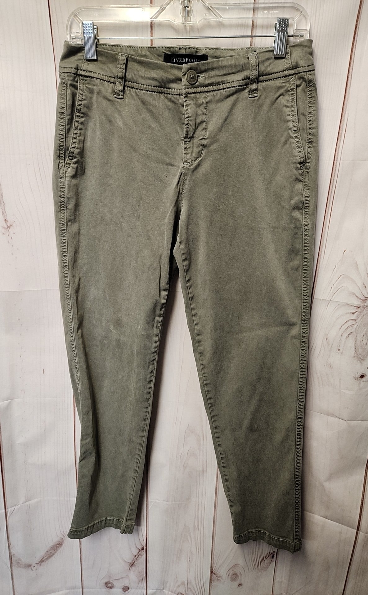 Liverpool Women's Size 28 (5-6) Olive Green Pants