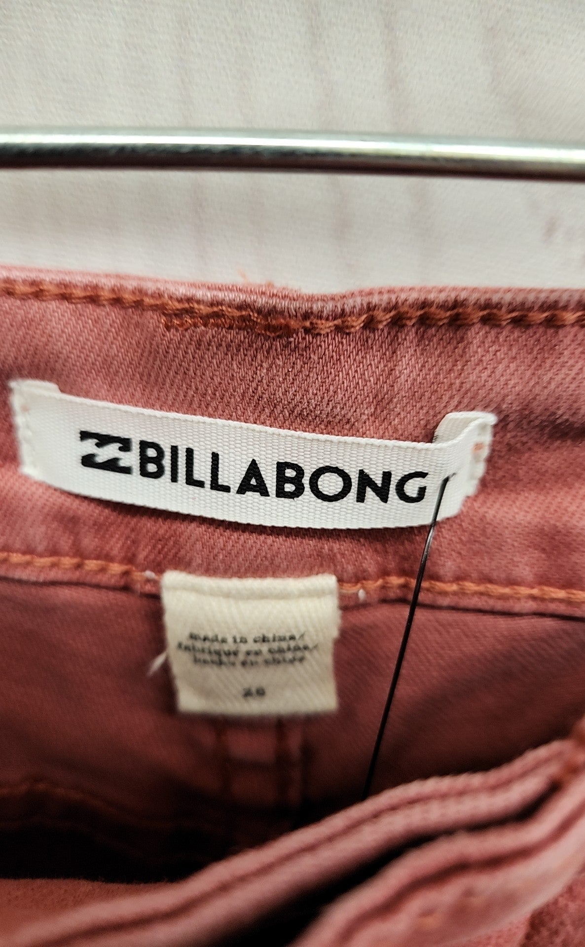 Billabong Women's Size 28 (5-6) Red Shorts