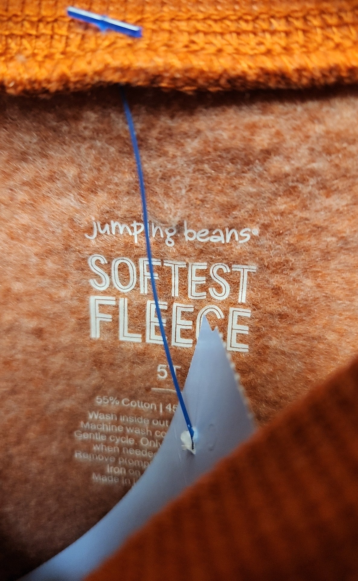 Jumping Beans Boy's Size 5 Orange Sweatshirt