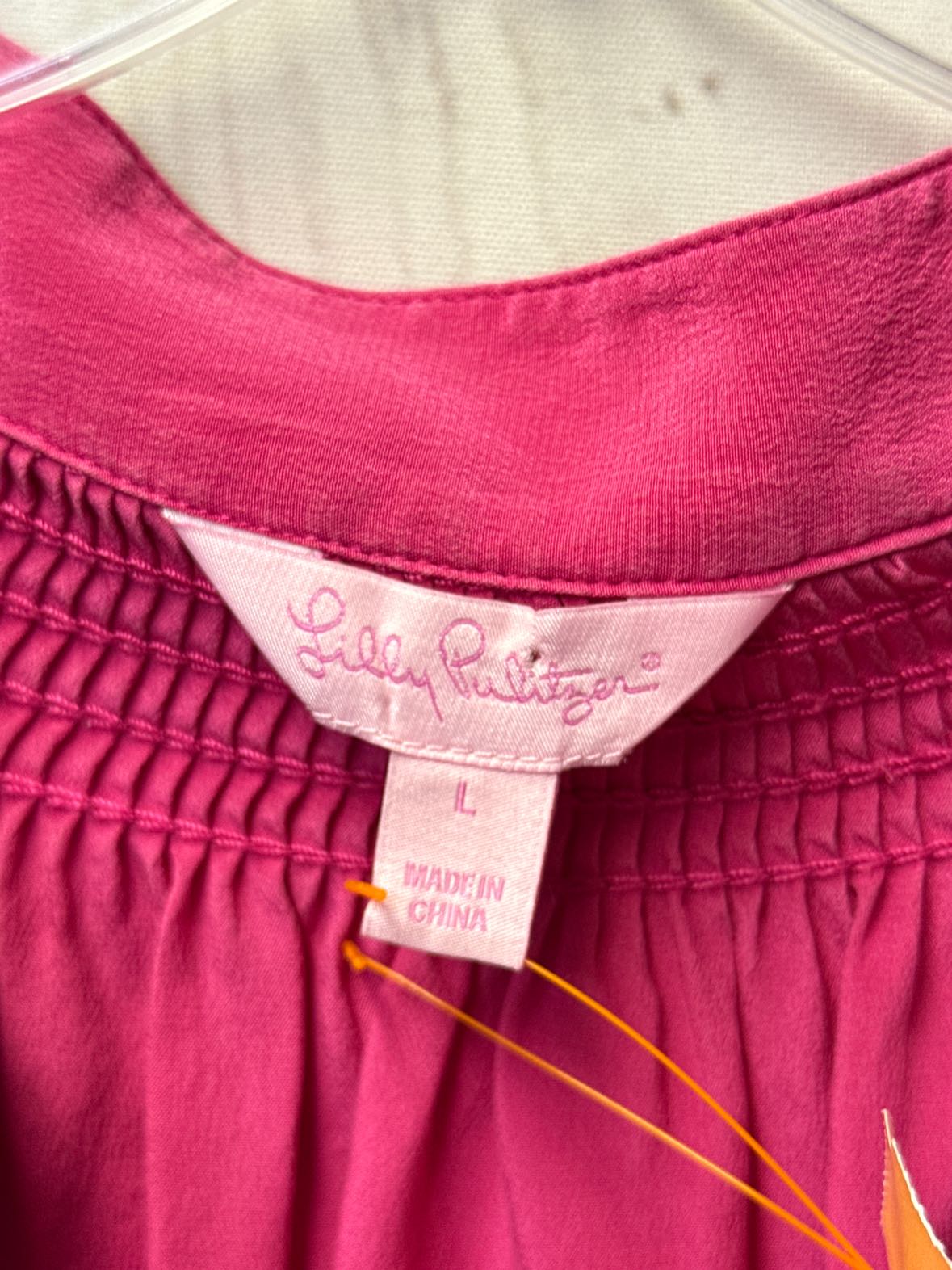 Lilly Pulitzer Women's Size L Pink Long Sleeve Top